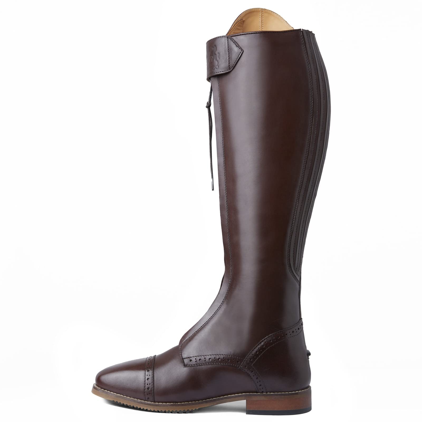 HORZE B Vertigo Canopus Front Zip Tall Boots - Dark Brown - 9.5