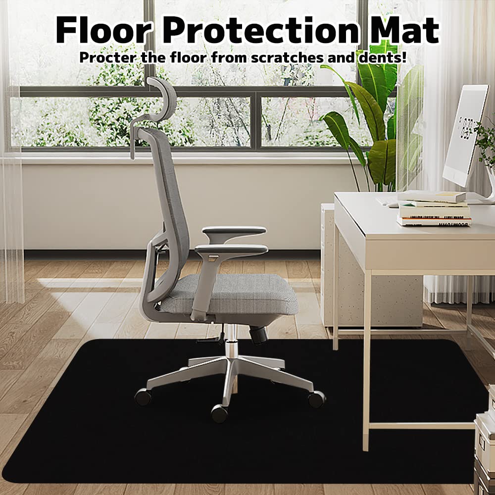 Office Chair mat - Computer Rolling Chair Mats 55"x 35", Hardwood Floor Protector Desk Chair Mat Multi-Purpose Low-Pile