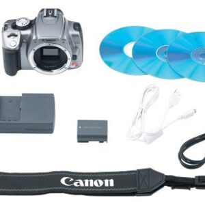 Canon Digital Rebel XT DSLR Camera with EF-S 18-55mm f/3.5-5.6 Lens (Silver-OLD MODEL) (Renewed)