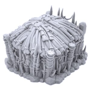 Shaman's Hut by Printable Scenery, 3D Printed Tabletop RPG Scenery and Wargame Terrain 28mm Miniatures