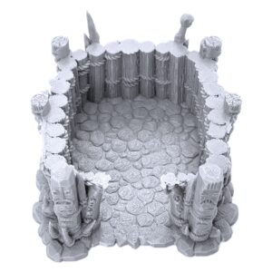 Shaman's Hut by Printable Scenery, 3D Printed Tabletop RPG Scenery and Wargame Terrain 28mm Miniatures