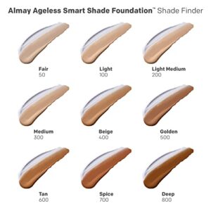 Almay Anti-Aging Foundation, Smart Shade Face Makeup with Hyaluronic Acid, Niacinamide, Vitamin C & E, Hypoallergenic-Fragrance Free, 300 Medium, 1 Fl Oz (Pack of 1)