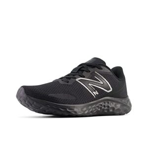 new balance women's fresh foam arishi v4 slip-resistant running shoe, black/black metallic/black, 10