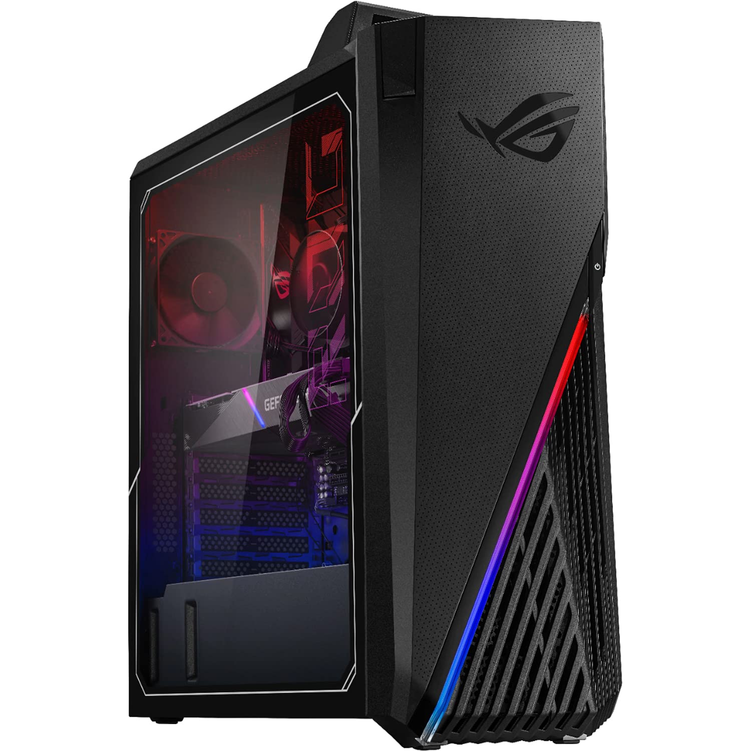 ASUS ROG Strix Gaming Desktop, Intel Core i7-11700KF Processor, NVIDIA GeForce RTX 3080, 32GB DDR4 RAM, 1TB SSD + 2TB HDD, Wi-Fi 6, USB Type-C, HDMI, DisplayPort, Windows 11 Home, Black