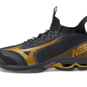 Mizuno Unisex Wave Lightning Neo 2 Volleyball Shoe, Black Oyster, 10.5 US Men