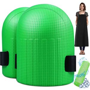 HGHDBT [3 in 1 Knee Pads for Work - Green Knee Pads for Men Construction Knee Pads for Women Working on Floors Garden Knee Pads for Gardening and Housework Knee Protector EVA Foam Knee Cushion