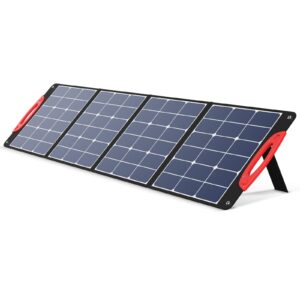 hopwinn 200w solar panel, apollo-s 200 portable solar panel for apollo-p 1000 power station, 48v foldable solar cell charger with kickstand for outdoors camping rv vanlife yard off-grid