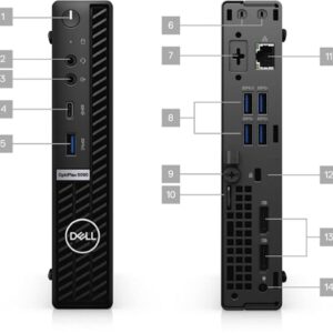 Dell Optiplex 5000 5090 Micro Tower Desktop (2021) | Core i7-512GB SSD - 16GB RAM | 8 Cores @ 4.5 GHz - 10th Gen CPU Win 10 Pro