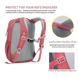 MOUNTAINTOP Kids Backpack for Boys Girls Kindergarten Preschool Water-resistant Children Backpacks, Pink