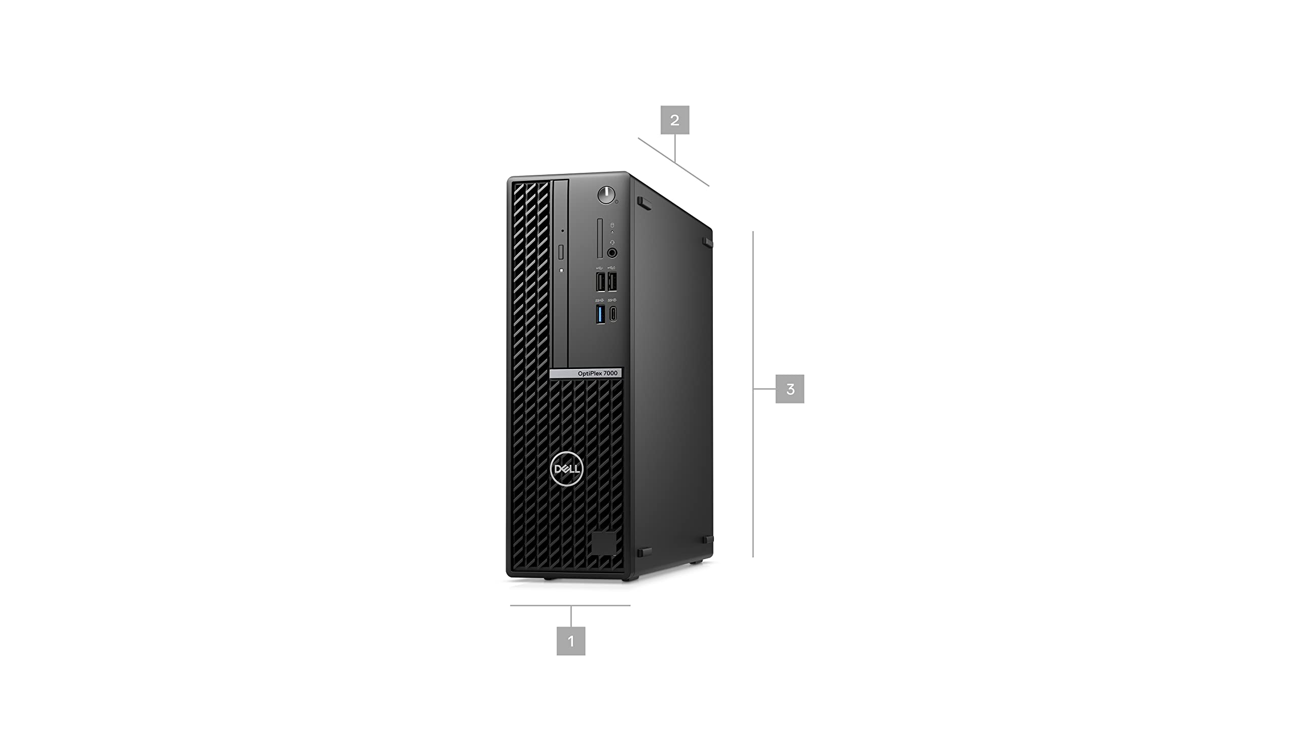 Dell Optiplex 7000 7000 SFF Small Form Factor Desktop (2022) | Core i7-256GB SSD - 32GB RAM - RX 640 | 12 Cores @ 4.9 GHz Win 11 Pro