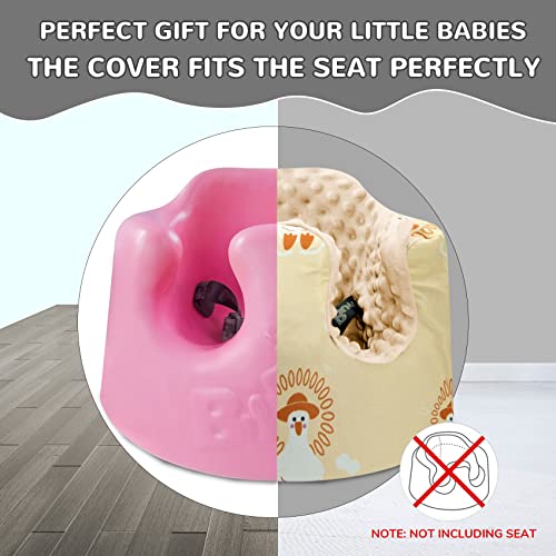 Baby Seat Cover,Compatible with Bumbo Seat,Removable Soft Warm Cotton Seat Cover for Baby Girl and Boy, Protect Baby from Cold