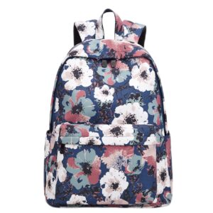 yydcba women 15" casual backpack floral printed backpack lightweight waterproof,multipurpose/travel/work