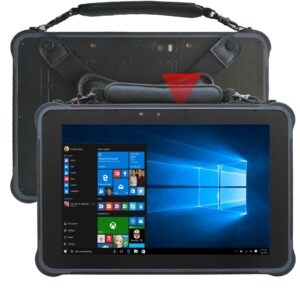 sincoole rugged tablet, 10.1 inch windows 10 pro support hot swap rugged tablet pc with 2d barcode scanner