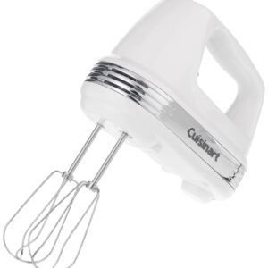 Cuisinart Power Advantage 5-Speed Hand Mixer, White and Cuisinart Stainless Steel Mixing Bowls, 3-Piece Set