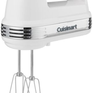 Cuisinart Power Advantage 5-Speed Hand Mixer, White and Cuisinart Stainless Steel Mixing Bowls, 3-Piece Set