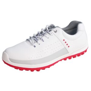 lippan professional golf shoes for womens outdoor spikeless golf sneakers non -slip comfortable lightweight,white,4.5