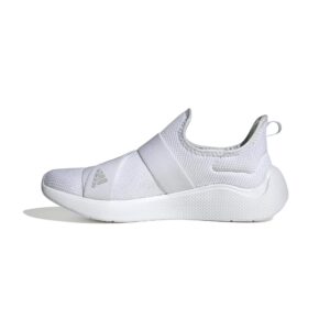 adidas women's puremotion adapt sportswear sneaker, white/grey/white, 9