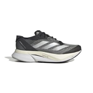 adidas Women's Adizero Boston 12 Sneaker, Black/White/Carbon, 9