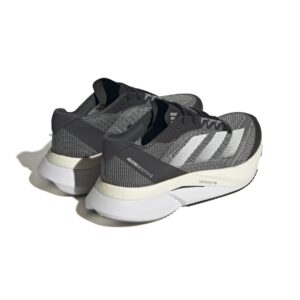 adidas Women's Adizero Boston 12 Sneaker, Black/White/Carbon, 9