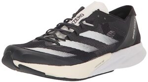 adidas women's adizero adios 8 sneaker, carbon/white/black, 8