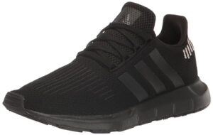 adidas women's swift run sneaker, core black/core black/wonder quartz, 9