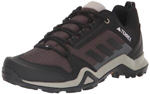 adidas women's terrex ax3 sneaker, dgh solid grey/core black/purple tint, 8