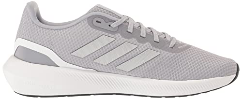 adidas Women's Runfalcon 3.0 Sneaker, Halo Silver/Silver Metallic/Core Black, 7.5