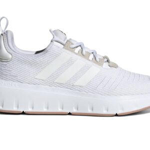 adidas womens Swift Run23 White/White/Gold Metallic 7.5