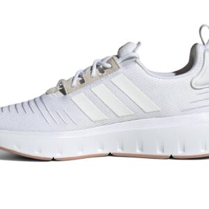 adidas womens Swift Run23 White/White/Gold Metallic 7.5