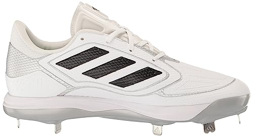 adidas Women's Adizero Purehustle 3 Elite Sneaker, White/Black/Silver Metallic, 11.5