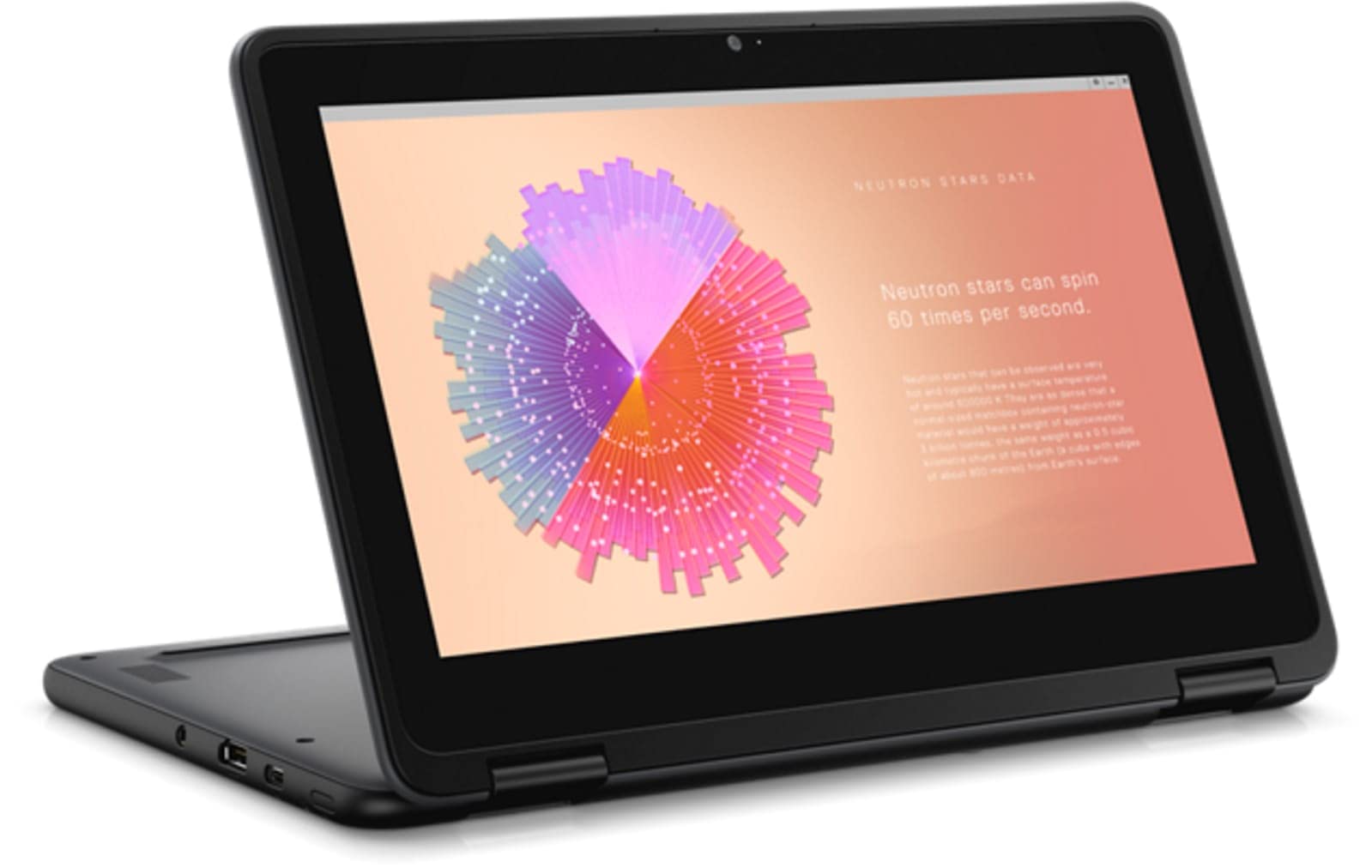 Dell Chromebook 11 3110 2-in-1 (2022) | 11" HD Touch | Core Celeron - 32GB SSD - 4GB RAM | 2 Cores Chrome OS (Renewed)
