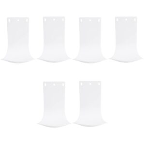 stobaza 6 pcs plastic water tray soap catch tray soap dispenser droplet tray foaming dispenser trays drip tray kitchen decor foam soap dispenser tray soap holder automatic abs white