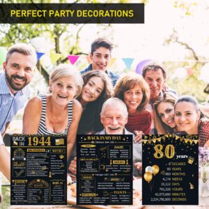 HOMANGA 51 Birthday Decorations for Men, 3 Pieces 51 Birthday Anniversary Posters, Back in 1973 Party Decoration Supplies, 51st Gifts for Men and Women Black Gold 8x10 Inch