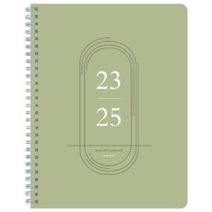calendar planner 2023-2025,simple monthly planner 7" x 9" pvc cover flexible binding with goals to do list, easily organizes your tasks to boost productivity - runs fromjuly 2023 - june 2025