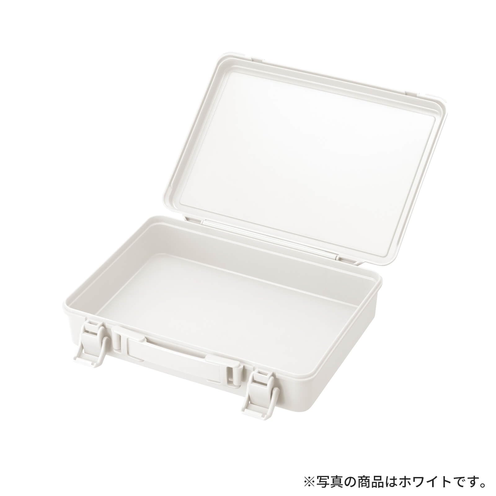 Tenma Lightweight and Easy to Handle Plastic Storage Box, Perfect for B5 Size Notebooks, Sewing Box, Small Items, Hakot, Off-White, Width 11.4 x Depth 9.1 x Height 2.8 inches (29 x 23 x 7 cm) [Size: