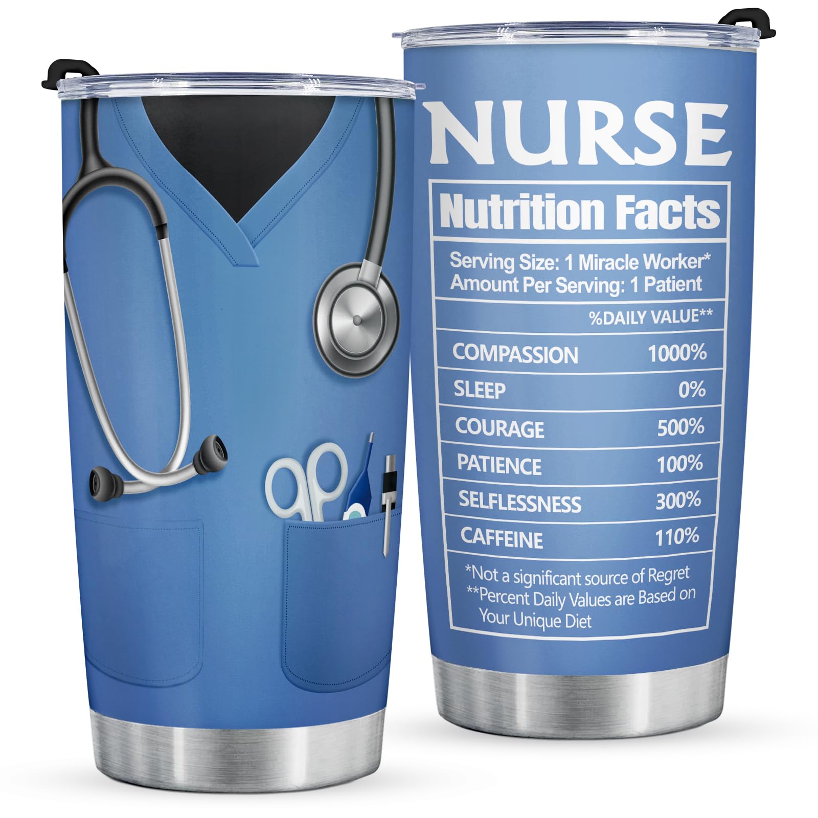 Shqiueos Nurse Gifts for Women Men - 20 Oz Nurse Tumbler Cup, Nurse Practitioner Gifts, Nurses Week Gifts, Christmas Gifts for Nicu Nurse, School Nurse, Nurse Appreciation Gifts Coffee Cup