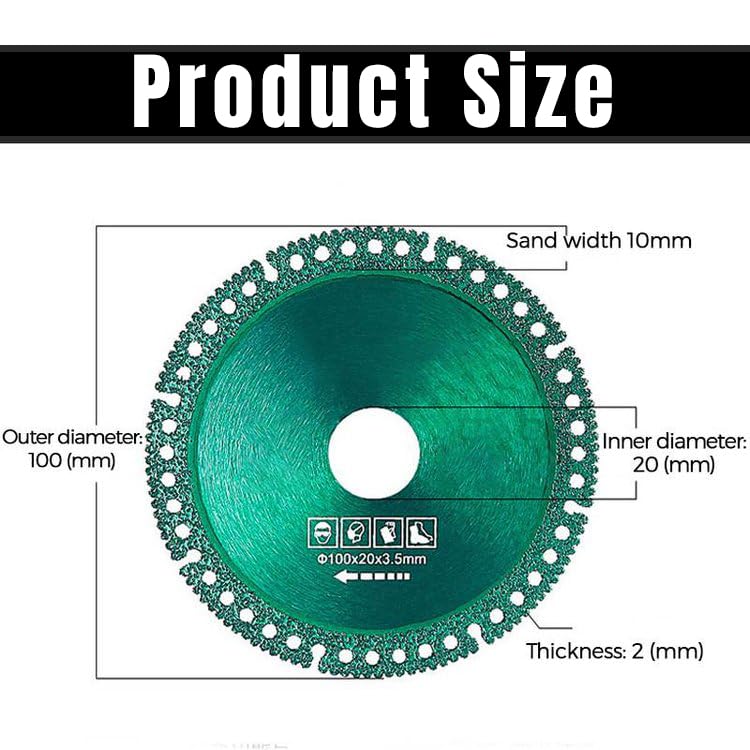 5Pcs Indestructible Discs for Grinder, Indestructible Disc 2.0 - Cut Everything in Seconds, Composite Multifunctional Cutting Saw Blade 4 Inch Ultra-Thin Saw Blade for Angle Grinder