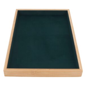 jewelry tray , scratch resistant jewelry tray, elegant wooden jewelry display (green)