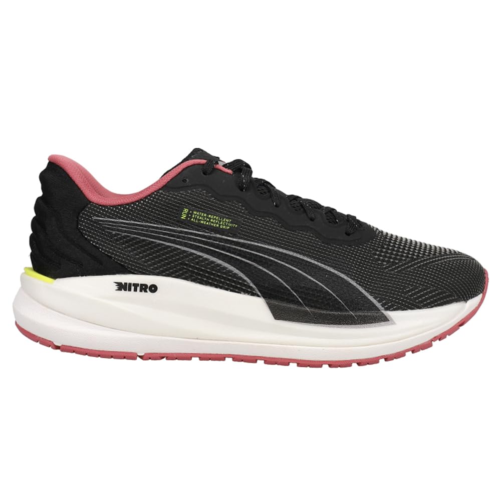 Puma Womens Magnify Nitro WTR Running Sneakers Shoes - Black - Size 10 M