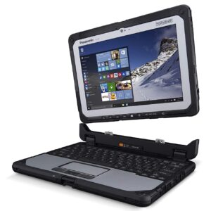 Panasonic Toughbook CF-20 MK2, Intel Core i5-7Y57, 10.1-inch Multi-Touch + DIGITIZER, 8GB, 512GB SSD, 4G LTE, 2D Barcode Reader, Bridge Battery, Keyboard with 2nd Battery, Win 10 Pro (Renewed)