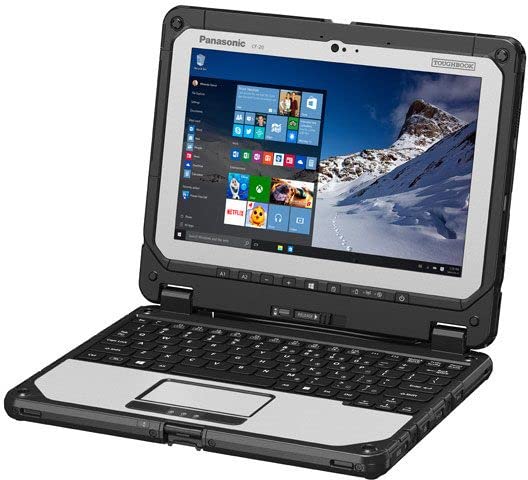 Panasonic Toughbook CF-20 MK2, Intel Core i5-7Y57, 10.1-inch Multi-Touch + DIGITIZER, 8GB, 512GB SSD, 4G LTE, 2D Barcode Reader, Bridge Battery, Keyboard with 2nd Battery, Win 10 Pro (Renewed)