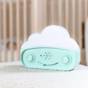 Happiest Baby SNOObie Smart White Noise Machine - Portable Baby Sound Machine with Night Light - 12 Soothing Sounds for Sleep Training, Teal