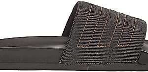 adidas Unisex Adilette Comfort Slide Sandal, Core Black/Preloved Yellow/Core Black, 5 US Men