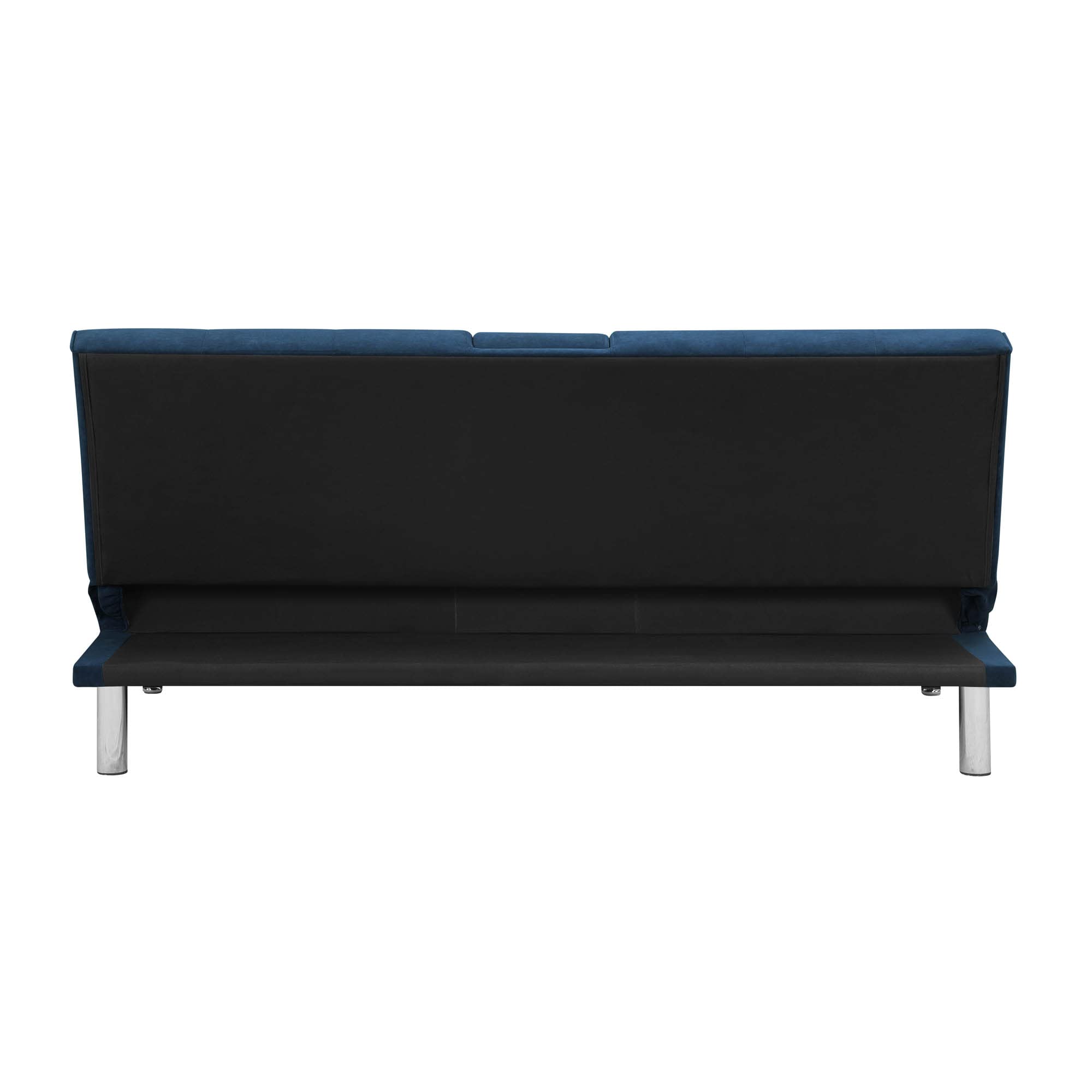 Lifestyle Solutions Maryland Convertible Sectional Sofa, Navy Blue