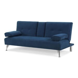 Lifestyle Solutions Maryland Convertible Sectional Sofa, Navy Blue