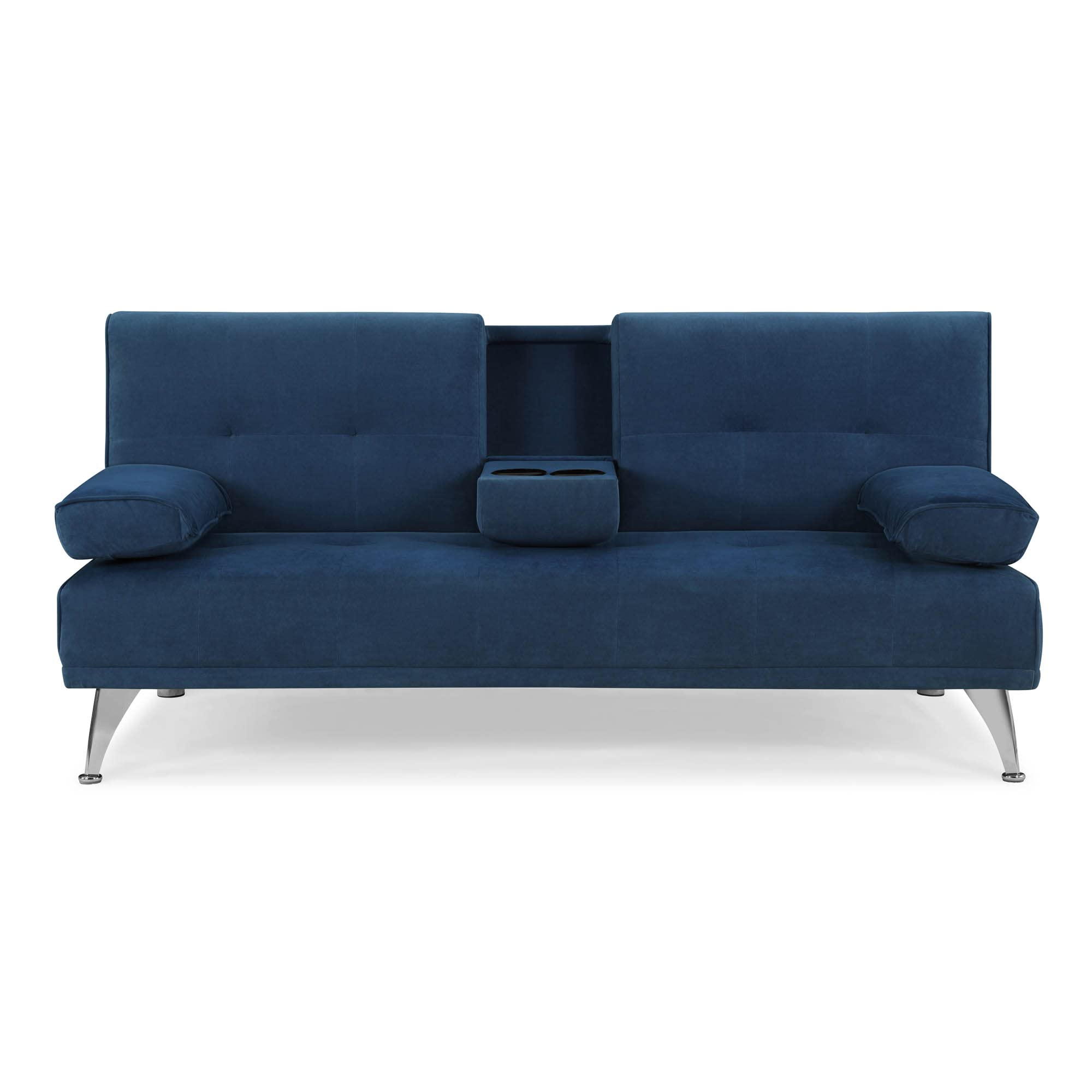 Lifestyle Solutions Maryland Convertible Sectional Sofa, Navy Blue