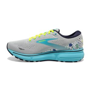 Brooks Women's Ghost 15 Neutral Running Shoe - Oyster/Bluefish/White - 8.5 Medium