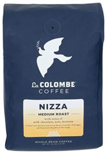 la colombe nizza medium roast whole bean coffee - 24 oz, 1 pack - notes of milk chocolate, nuts & browniewith a honey-sweet roasted nuttiness