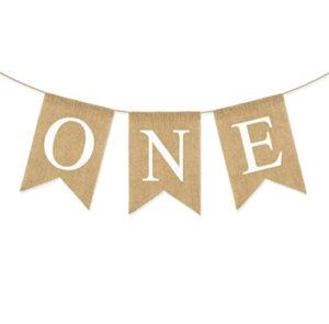 1st baby birthday banner first birthday decorations burlap banner for boy or girl highchair banner baby birthday party decorations