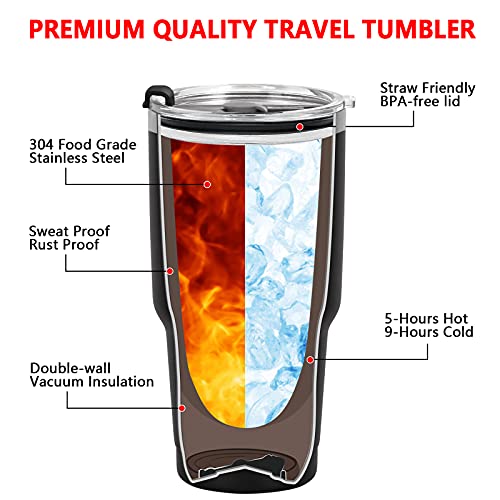 Gtmileo Mr and Mrs Gifts, Mr and Mrs EST 2023 Stainless Steel Insulated Tumbler Set, Wedding Gifts for Couples Newlyweds Bride To Be, Bridal Shower Gift Anniversary Wedding Registry(30oz, Black&White)